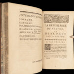 1762 The Republic by PLATO Dialogues on Justice Philosophy Socrates Politics LAW