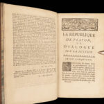1762 The Republic by PLATO Dialogues on Justice Philosophy Socrates Politics LAW