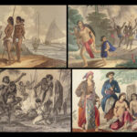 1847 Lucry Voyages Atlas CHINA South America Jungles Color Engravings CORTEZ 8v