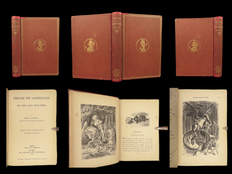 Image of 1872 Through the Looking Glass 1st ed 1st Carroll Tenniel Alice Wonderland RARE
