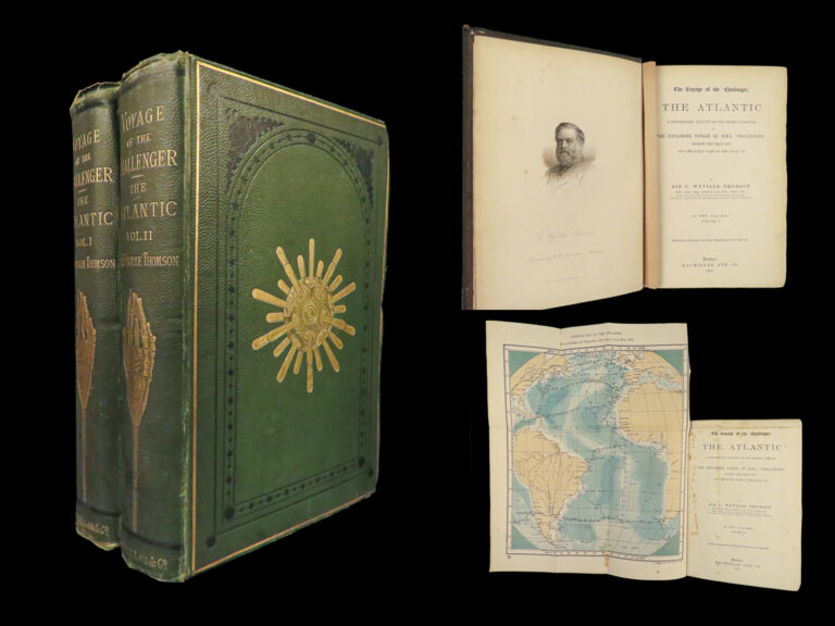 Image of 1877 Voyage Challenger 1ed Expedition Oceanography SCIENCE Circumnavigation MAPS