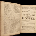 1676 Puritan John Owen 1ed On APOSTASY England Stuart Restoration Bible Reformed