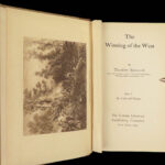 1905 RARE Theodore Roosevelt Winning of the West Americana INDIAN Wars 6v SET