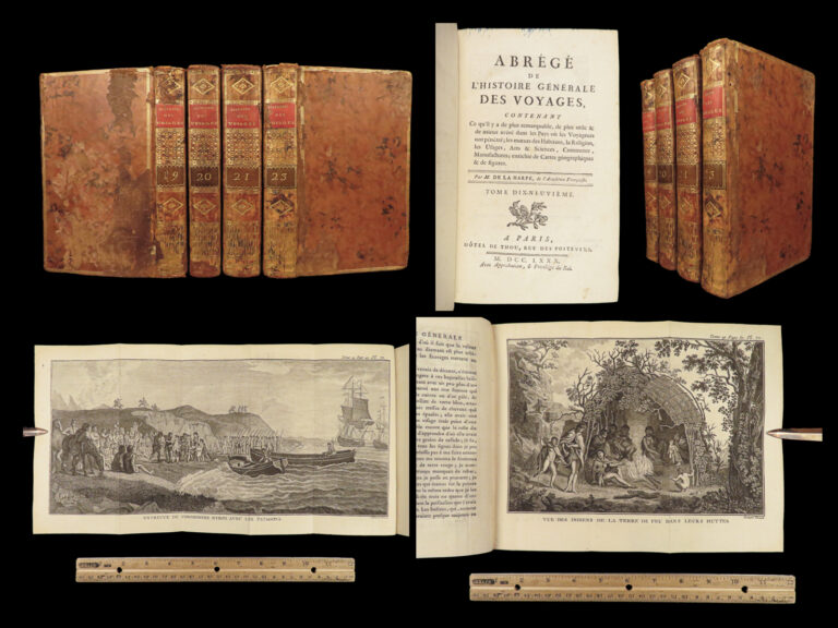 Image of 1780 Capt James Cook VOYAGES Carteret Byron Bougainville TAHITI Pacific Ocean 4v