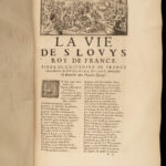 1668 King Louis IX France CRUSADES Joinville Cagne Knights RARE FOLIO 3in1