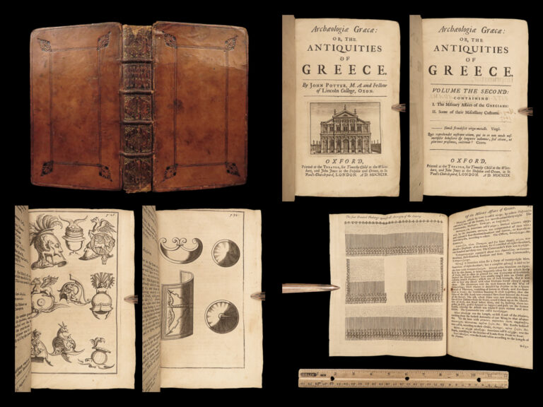 Image of 1699 ENGLISH ed Ancient GREECE Illustrated Greek Temples Olympic Games Homer