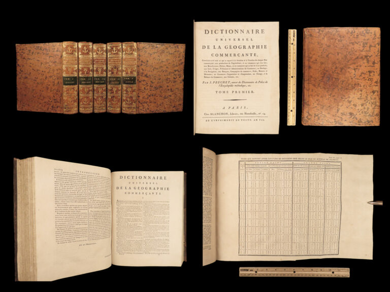 Image of 1798 ECONOMICS Peuchet Encyclopedia of COMMERCE Colonialism Morellet HUGE 5v SET