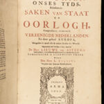 1685 Dutch History 1ed Netherlands Anglo-DUTCH Wars FORTS Bos East India Co RARE