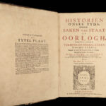 1685 Dutch History 1ed Netherlands Anglo-DUTCH Wars FORTS Bos East India Co RARE