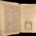 1685 Dutch History 1ed Netherlands Anglo-DUTCH Wars FORTS Bos East India Co RARE