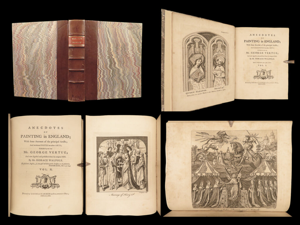 1762 famous art walpole anecdotes of painting in england holbein rubens 2in1 | <em>“the world is a tragedy to those who feel, but a comedy to those who think. ” </em> <em>― </em>horace walpole   horace walpole was an english historian during the 18<sup>th</sup>-century, known for his letters, his collection of writings on noble authors, art commentary, and philosophical novels. One of walpole’s best and most famous works was his ‘anecdotes of painting in england’. This work is <strong>filled with 41 engravings of notable english art, portraits, sculptures, paintings of royal families, and iconic scenes. </strong>