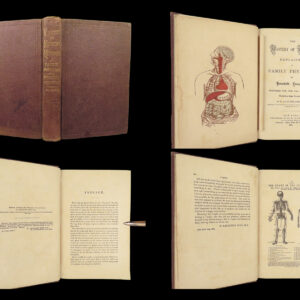 1869 Mystery of Medicine 1ed Poisons Diet Good Health Narcotics Gout Midwifery