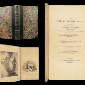 1838 deer hunting 1ed scottish art of deerstalking scrope sport atholl scotland