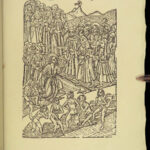 1877 Wycliffe 1st ed Biblia Pauperum RARE New Testament BIBLE Illustrated VELLUM