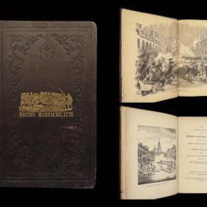 1849 Boston Massacre Samuel Adams MAP England Townshend Acts Soldier Americana
