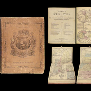 1865 Mitchell School ATLAS 31 MAPS America TEXAS Wild West Confederate South