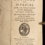 1683 FAMED Blaise Pascal PENSEES Apologetics Pascal’s Wager Philosophy Geometry
