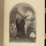 1875 EXQUISITE Brass Holy BIBLE Scottish John Brown Illustrated Huge FOLIO KJV
