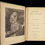 1883 Lewis Carroll 1st ed Rhyme? and Reason? Hunting Snark Illustrated Fantasy