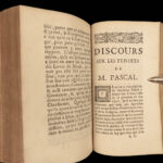 1683 FAMED Blaise Pascal PENSEES Apologetics Pascal’s Wager Philosophy Geometry