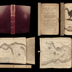 1707 William Dampier Voyages 1ed Illustrated MAPS Pirates PERU Honduras Funnell