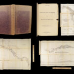 1867 Canals & Railroad Engineering PANAMA Canal ENORMOUS MAPS South America
