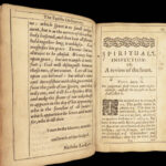 1650 RARE Civil War Cromwell 1ed Lockyer Olive Leaf Bible Nonconformist Puritan