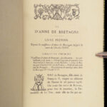 1860 EXQUISITE Fine Binding 1ed Queen Anne of Brittany Medieval France Kings