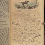1840 The Sporting Review HUNTING Racing Fishing Shooting MAPS Horse Racing 3v