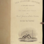 1840 The Sporting Review HUNTING Racing Fishing Shooting MAPS Horse Racing 3v