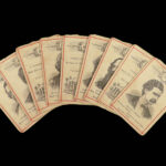 1875 Playing CARD GAME 1ed Game of Star Authors Twain Alcott Dickens Burns