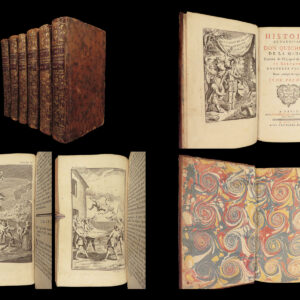 1754 Don Quixote Cervantes Saint-Martin French NEW ENDING Illustrated 6v SET