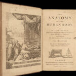1763 SURGERY Cheselden Human Anatomy Medicine Skeleton Bones Illustrated English