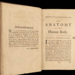 1763 SURGERY Cheselden Human Anatomy Medicine Skeleton Bones Illustrated English