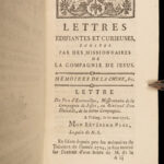 1781 Jesuit Voyages Missions CHINA TIBET Peking Vietnam Asia Edifiantes 4v