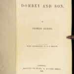 1848 Charles Dickens 1ed 1st Dombey & Son English Literature Illustrated Phiz