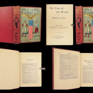 1900 RARE PIRATE ED Tour Around the World 80 Days JULES VERNE Le Tour Du Monde