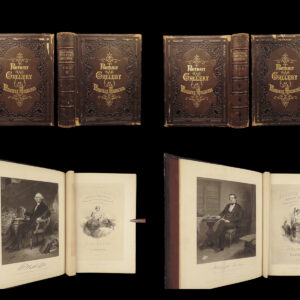 1862 Portrait Gallery Illustrated Lincoln Grant Bronte Dickens Washington 2v SET