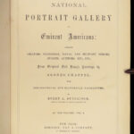 1862 Portrait Gallery Illustrated Lincoln Grant Bronte Dickens Washington 2v SET