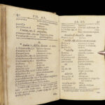 1659 Latin & Greek New Testament Bible Dictionary ZURICH Switzerland Schweitzer