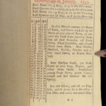 1753 Rider’s British Merlin 1ed Astrology Almanac Weather England ARMY Navy