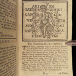 1753 Rider’s British Merlin 1ed Astrology Almanac Weather England ARMY Navy