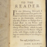 1678 Common Interest King & People England Monarchy Democracy Government Nalson