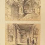 1856 ENORMOUS Medieval French Architecture Charles VII Louis XII Cathedrals