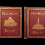 1876 Picturesque Europe Illustrated Scotland Spain Ireland ROME Ruins ALPS 2v