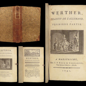 1791 Goethe Sorrows of Young Werther German Literature Maastricht Netherlands
