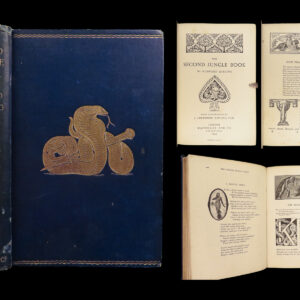 1895 The Second Jungle Book 1ed Rudyard Kipling Childrens INDIA Mowgli Baloo