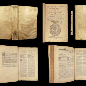 1607 GREEK Comedies Aristophanes Ancient Theatre Philosophy Biseti Geneva FOLIO