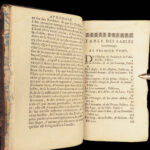 1669 Aesop Fables CLASSIC Folklore Mythology Fabulae 62 Woodcuts Illustrated ART