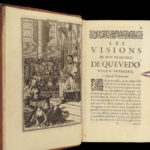 1699 Quevedo Visions Occult GHOSTS Spanish Fantasy Dreams Demons Hell TORTURE